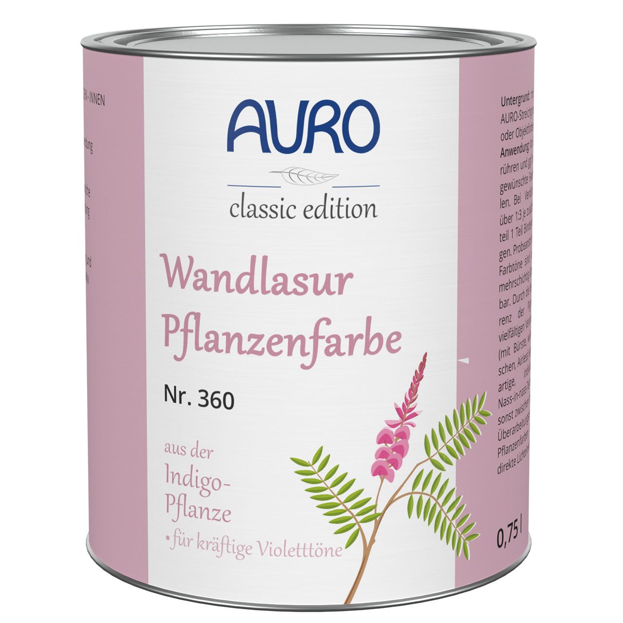 Wandlasur-Pflanzenfarbe