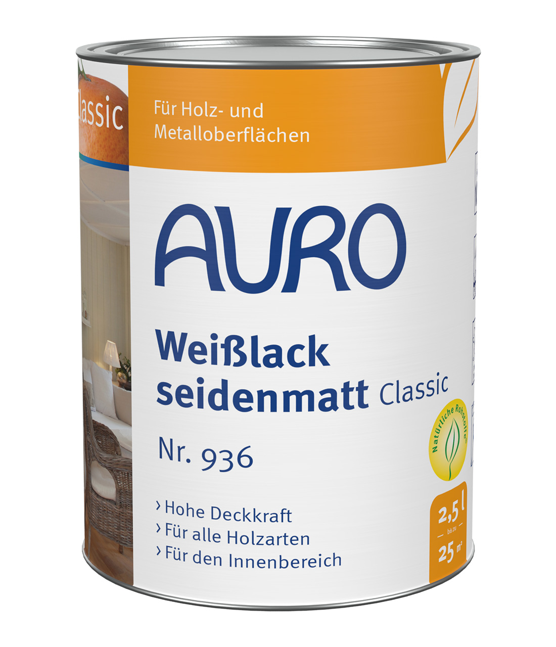 Weißlack, seidenmatt, Classic